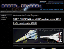Tablet Screenshot of orbitaldrydock.com
